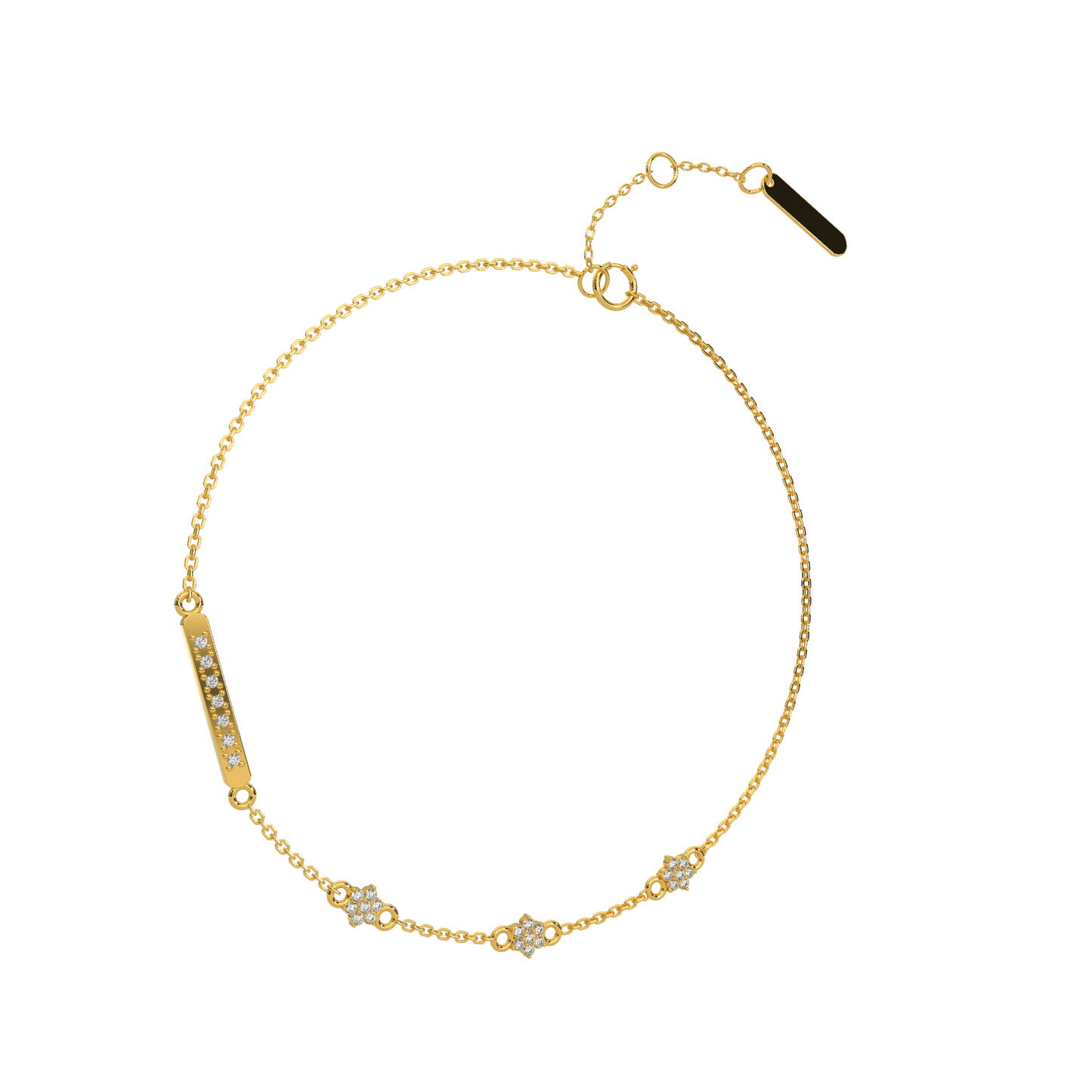 Shimmering Splendor Chain Bracelet 18K