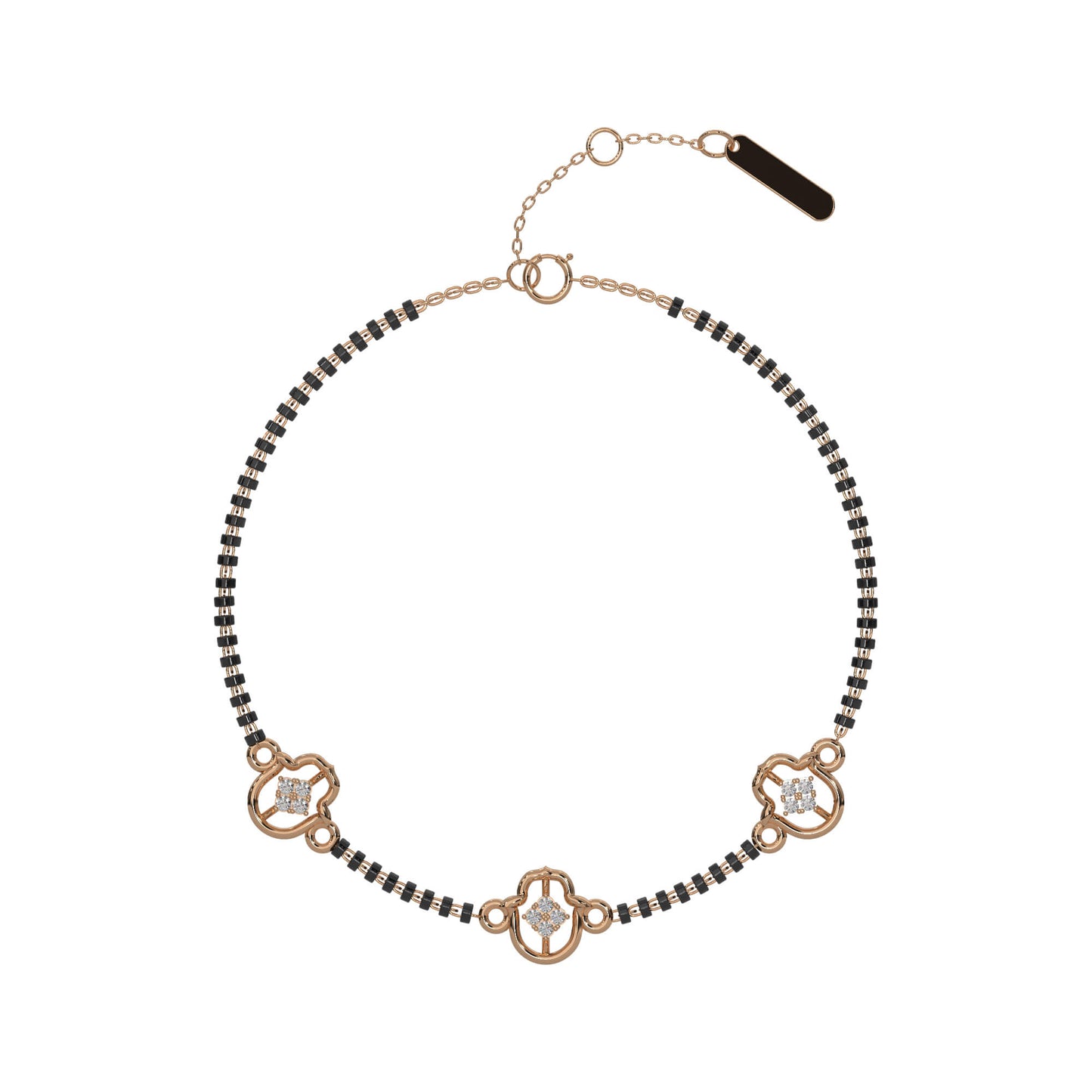 Glowing Gardenia Chain Bracelet 18K