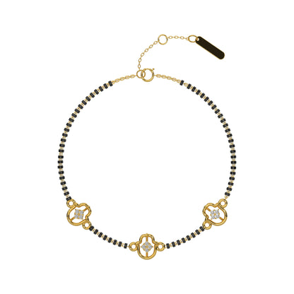 Glowing Gardenia Chain Bracelet 18K