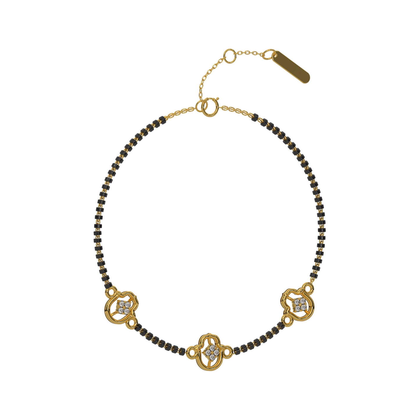 Glowing Gardenia Chain Bracelet 18K