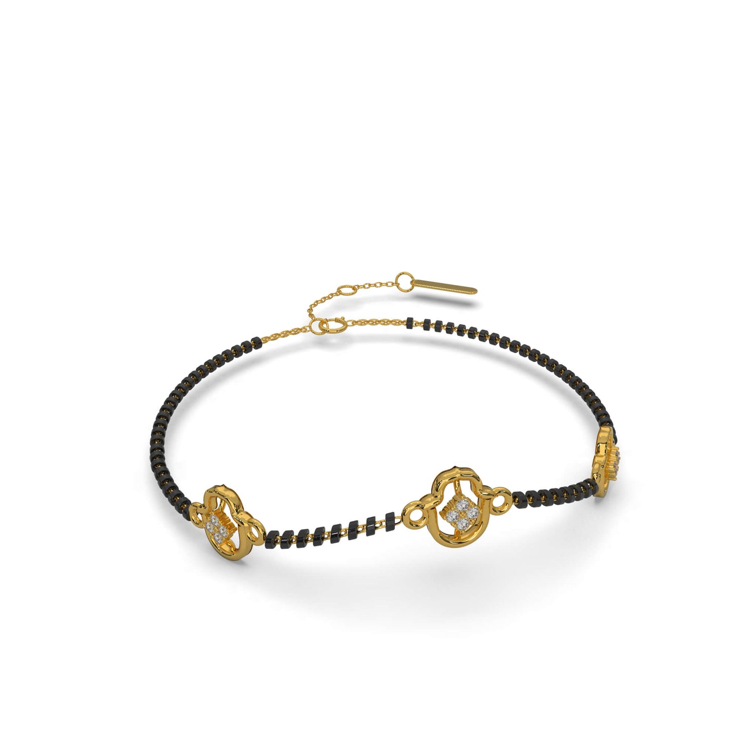 Glowing Gardenia Chain Bracelet 18K
