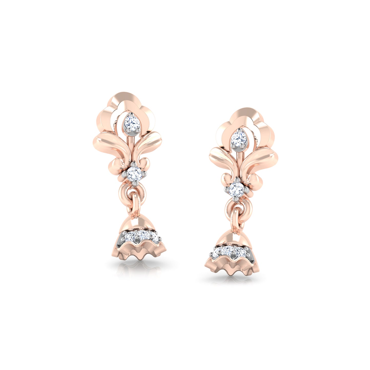 Orchid Earrings 18K