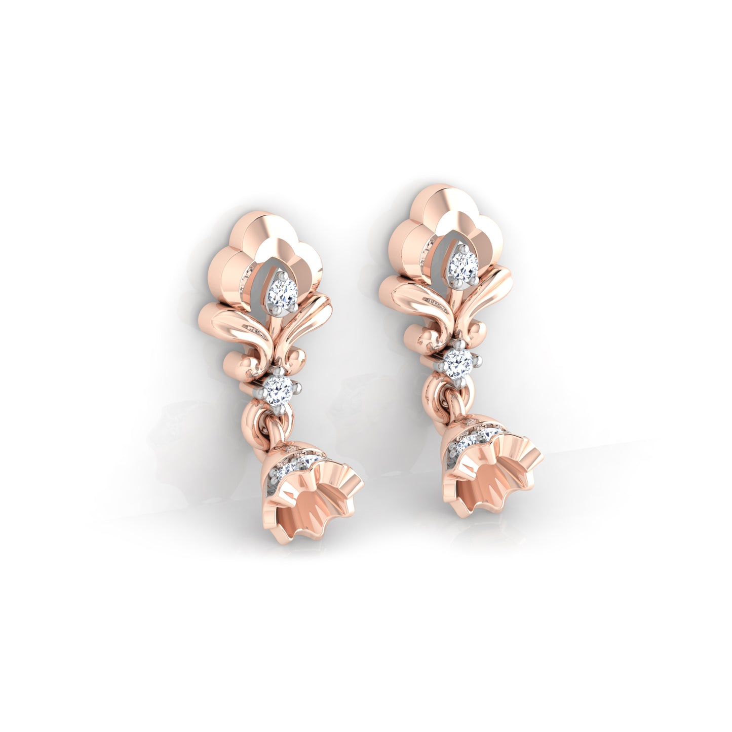 Orchid Earrings 18K