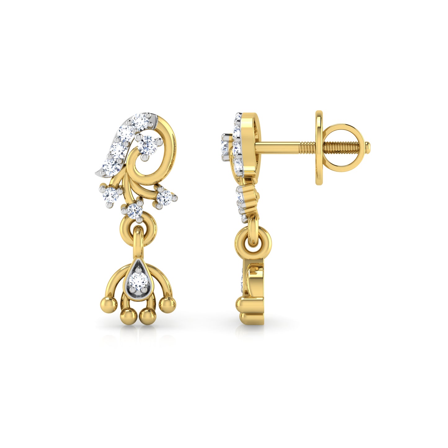 Shimmering Seafoam Earrings 18K