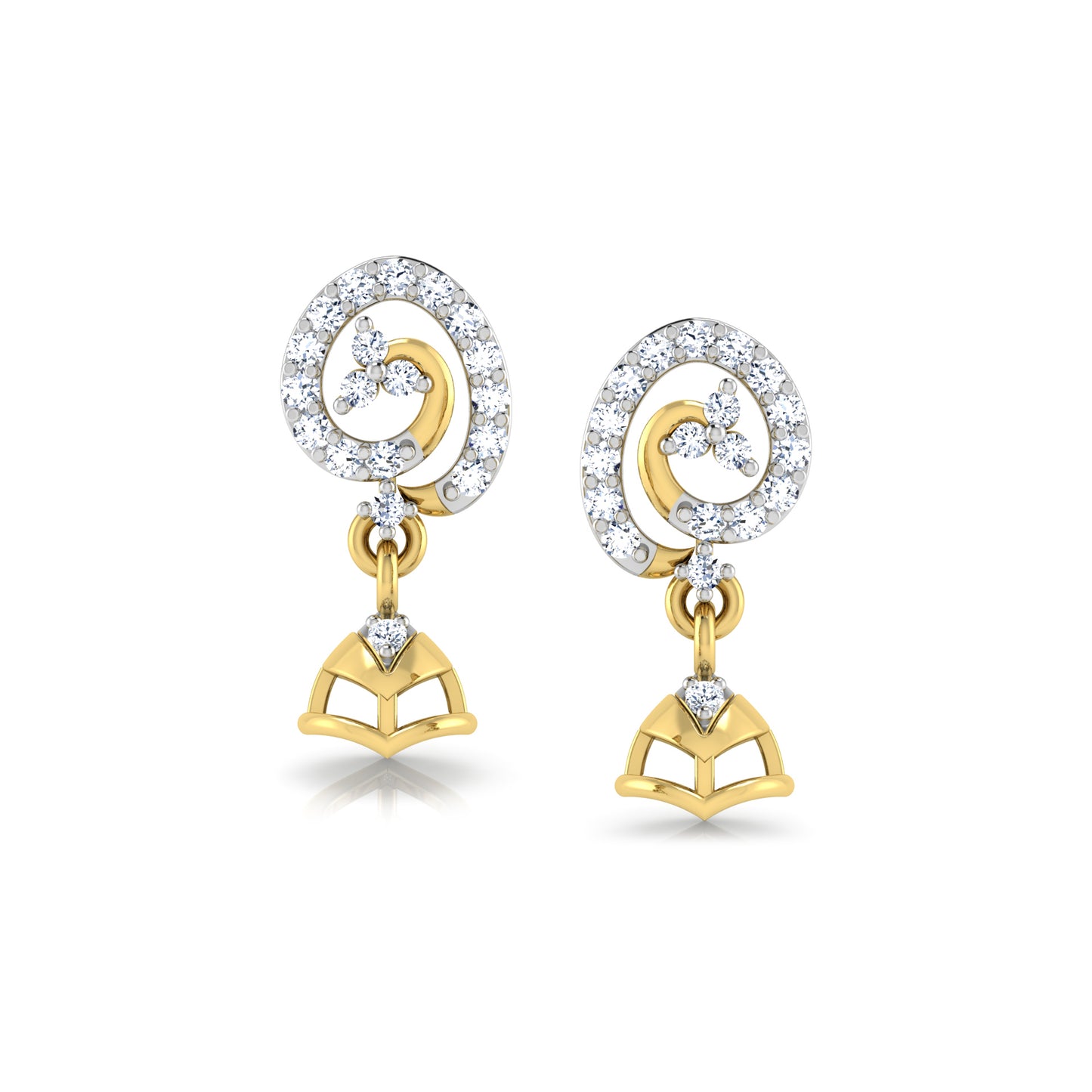 Prismatic Petal Earrings 18K