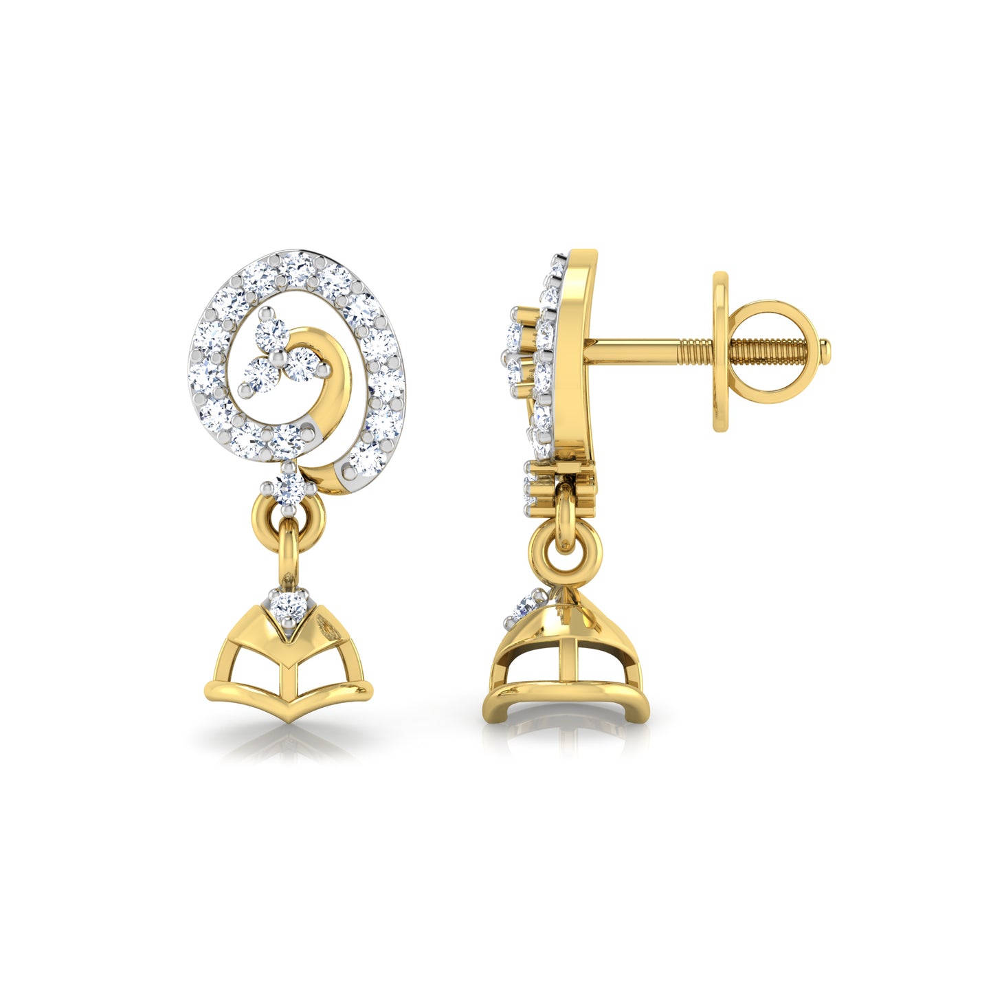 Prismatic Petal Earrings 18K