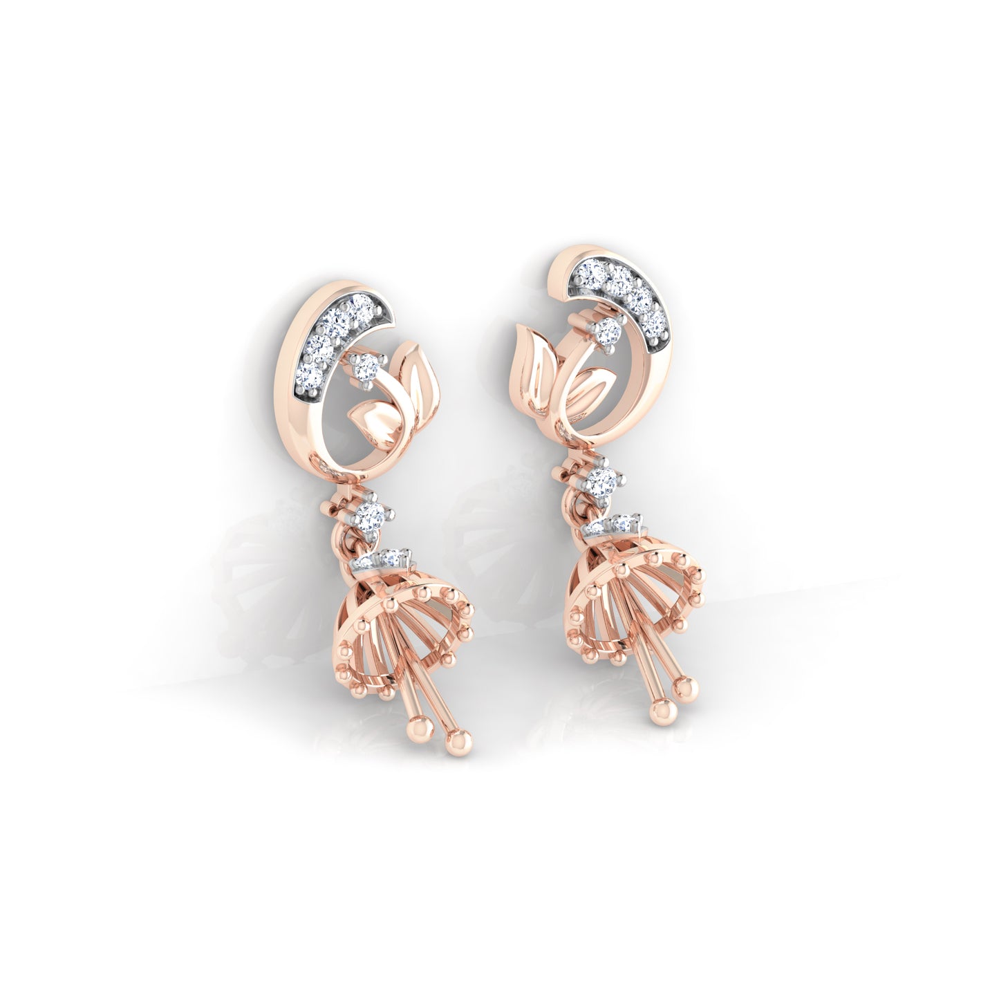 Lustrous Lilac Earrings 18K
