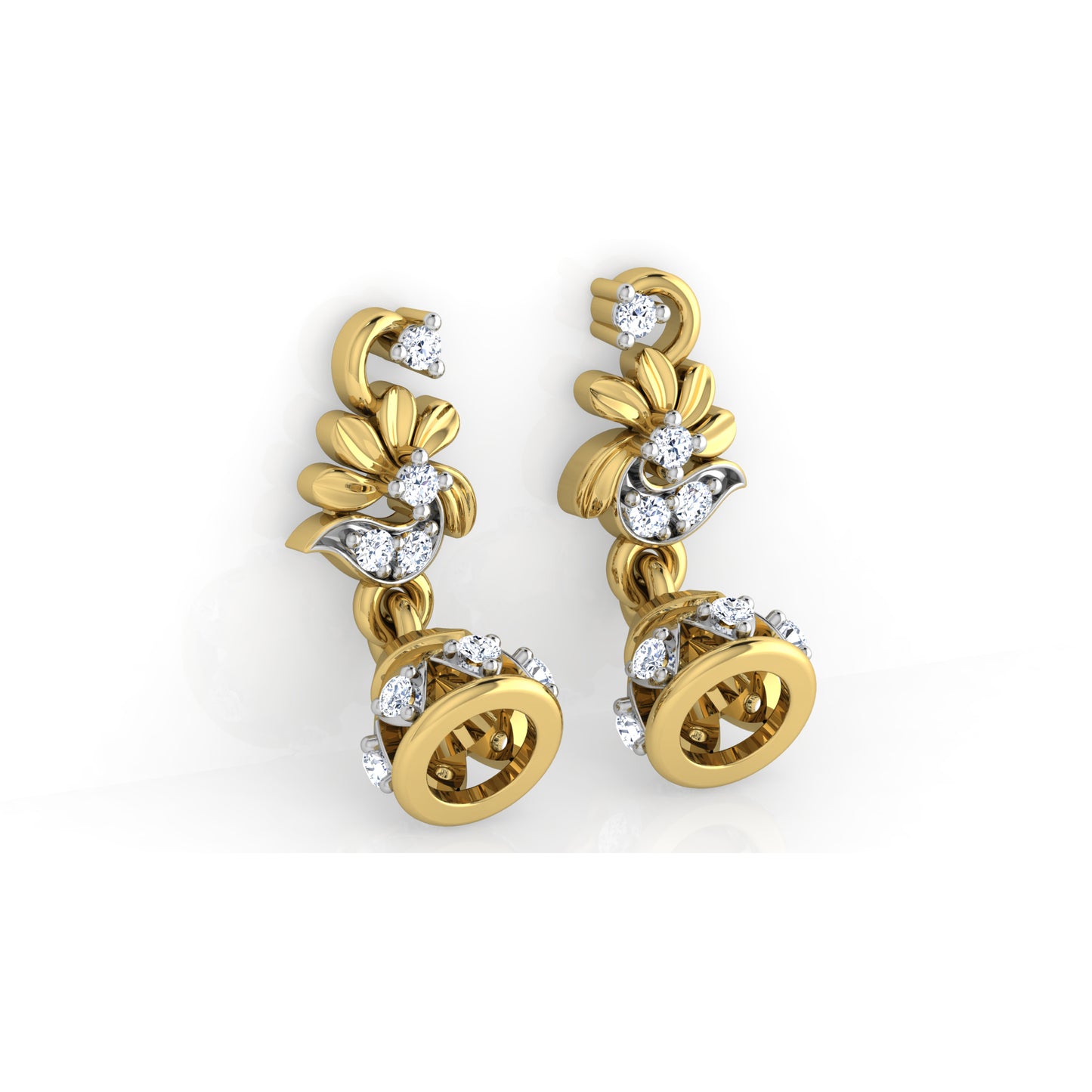 Moonlit Melody Earrings 18K
