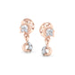 Serene Sapphire Sparkle Earrings 18K