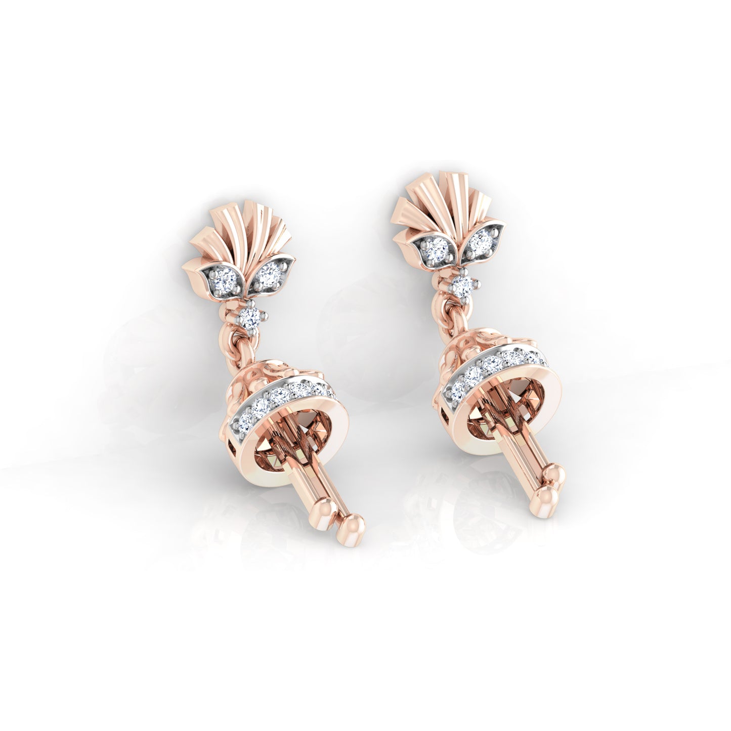 Whispering Willow Whisper Earrings 18K