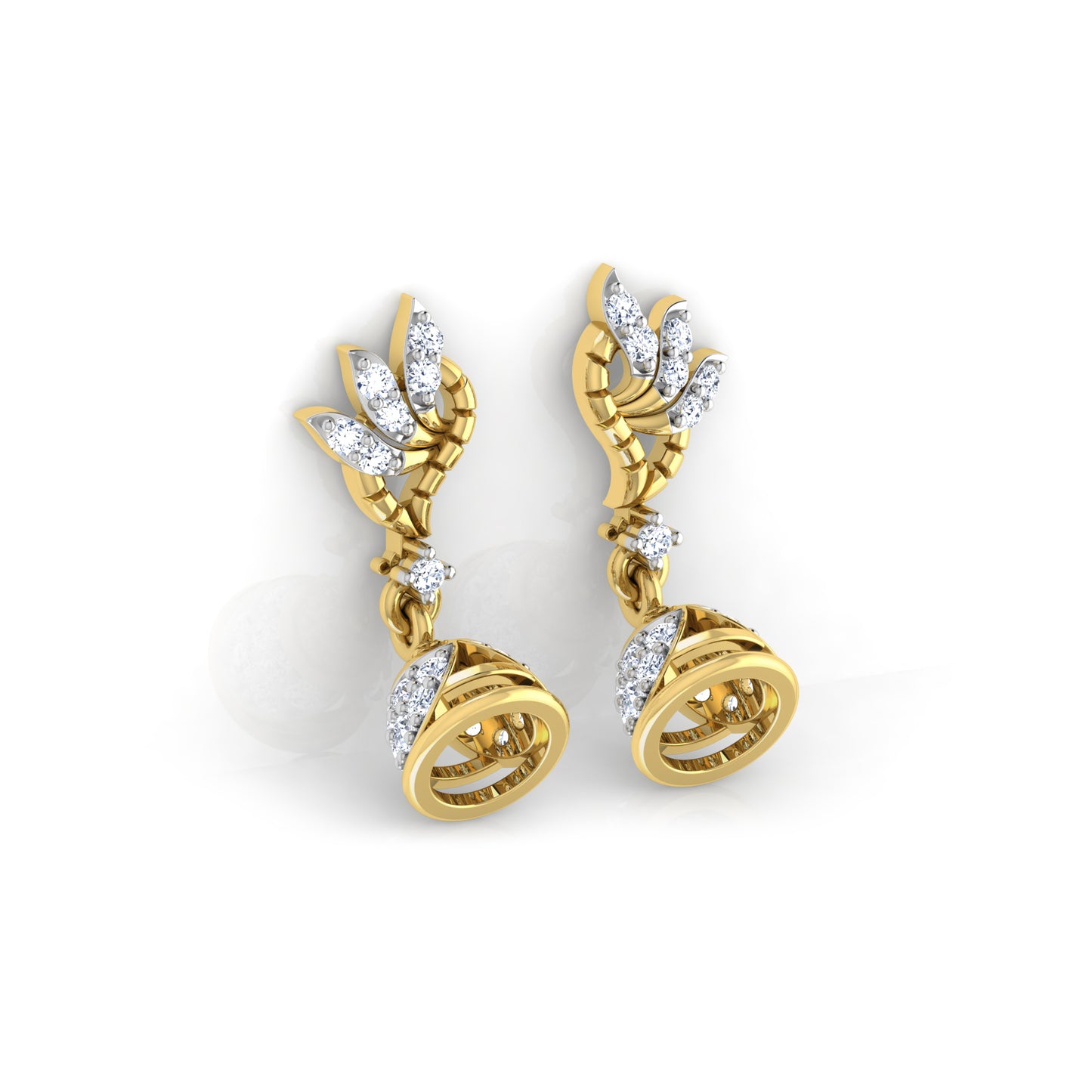Serene Sapphire Symphony Earrings 18K