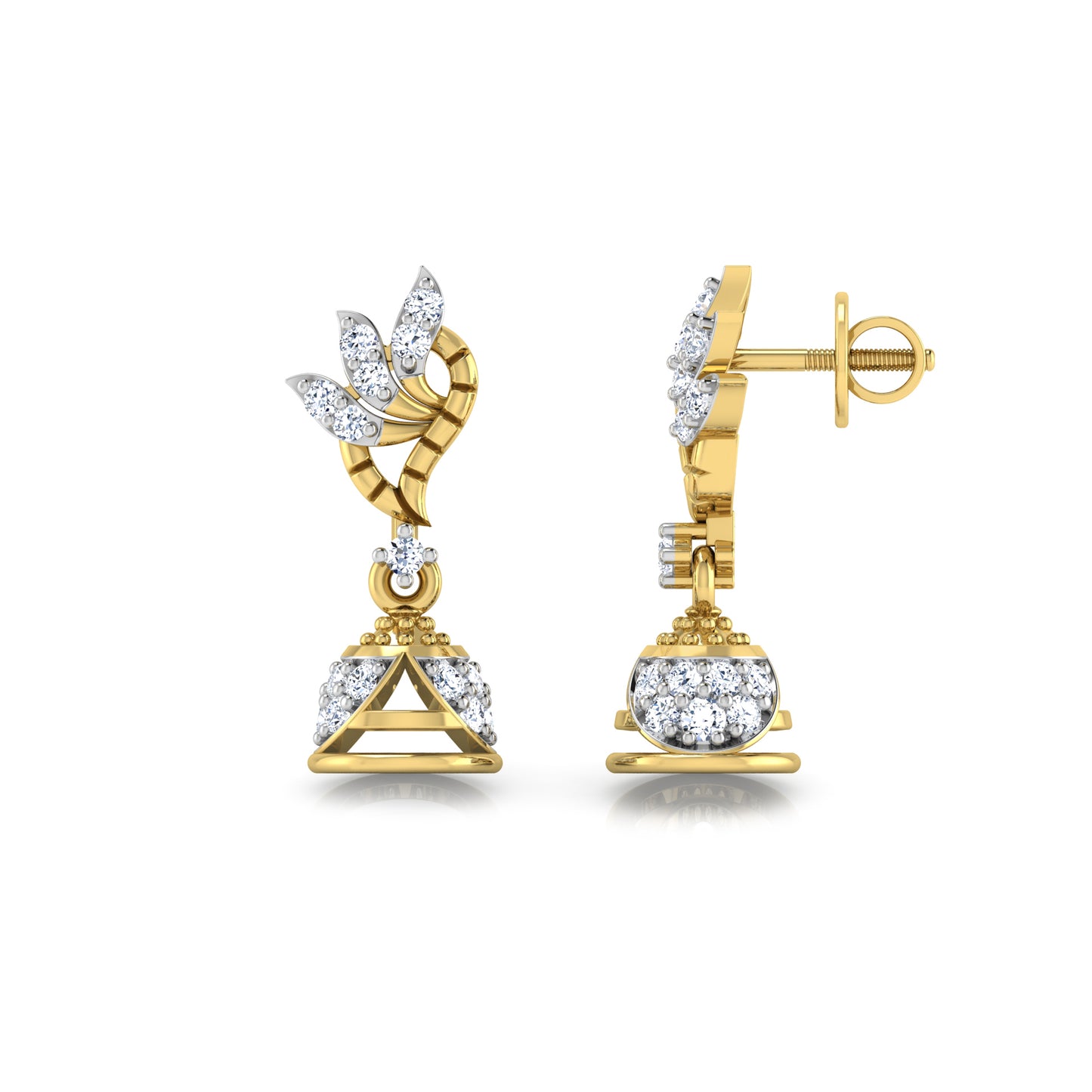 Serene Sapphire Symphony Earrings 18K