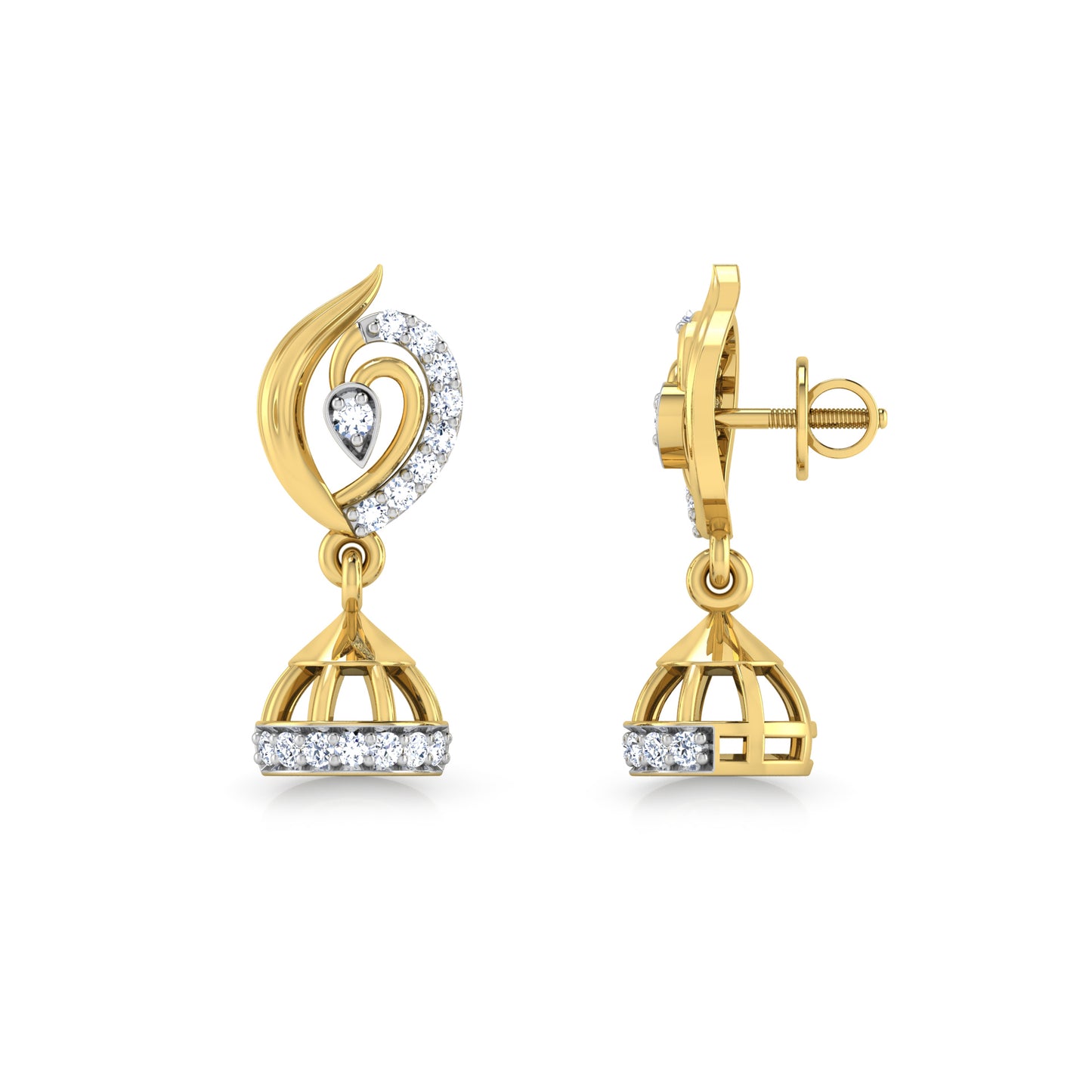 Mystic Moonstone Earrings 18K