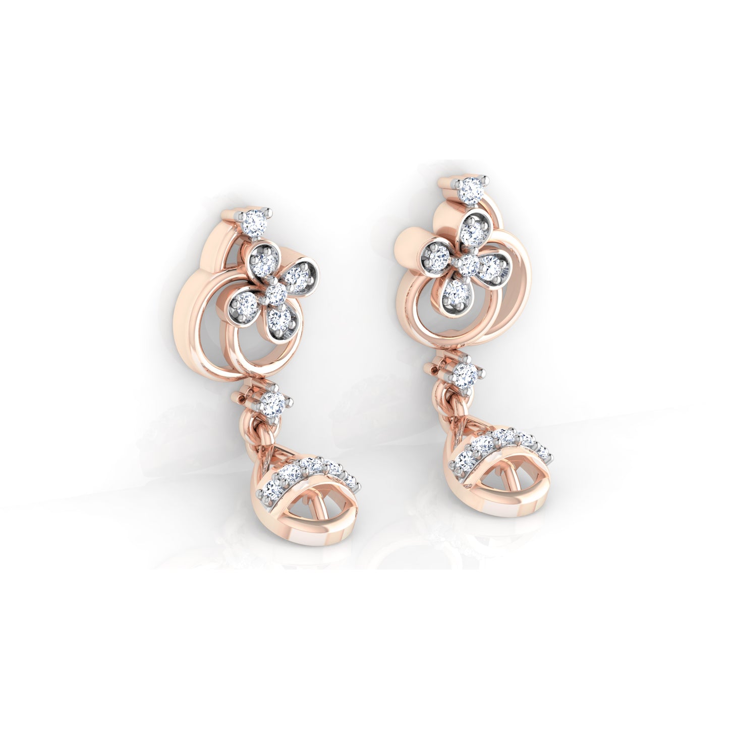 Radiant Rosewood Earrings 18K