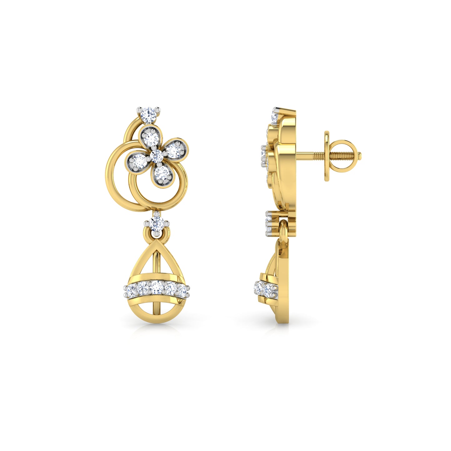 Radiant Rosewood Earrings 18K