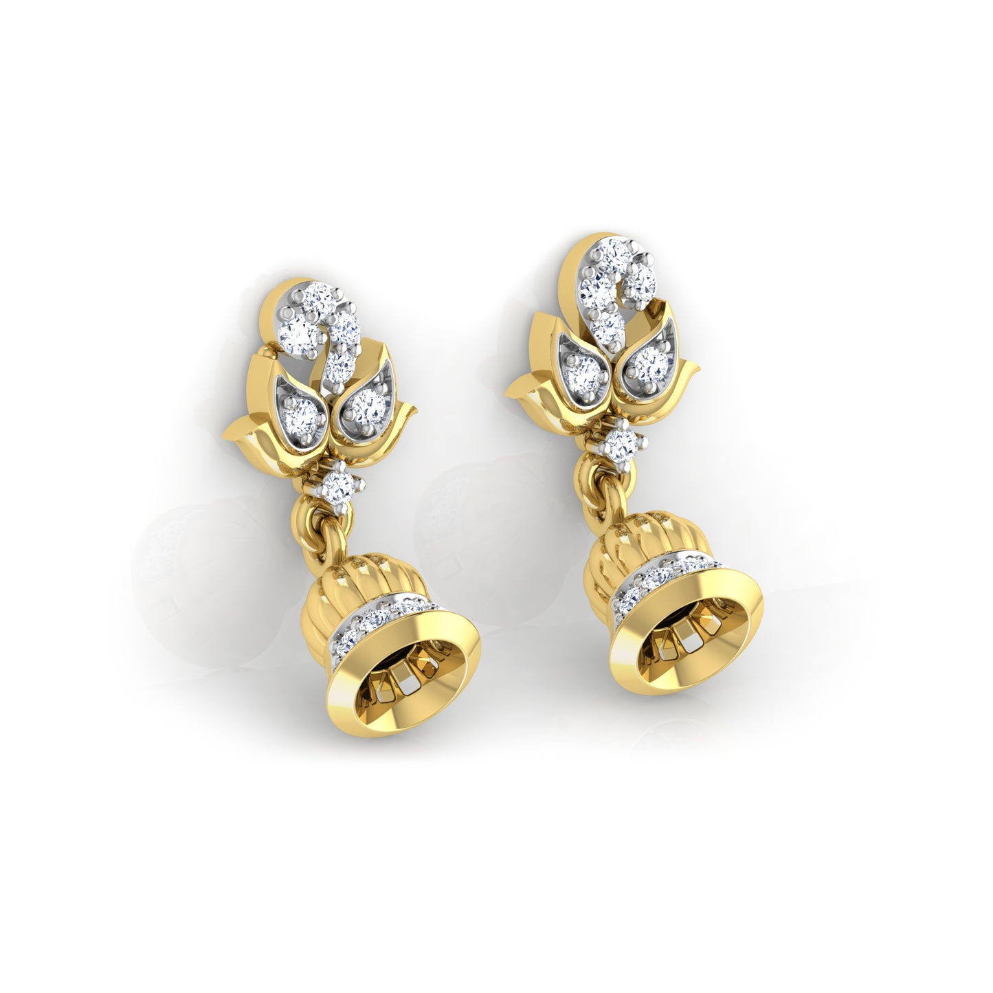 Rose Earrings 18K