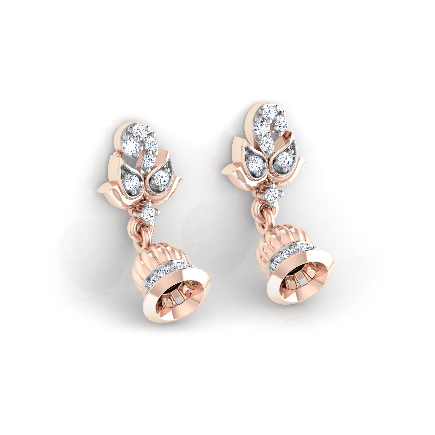 Rose Earrings 18K