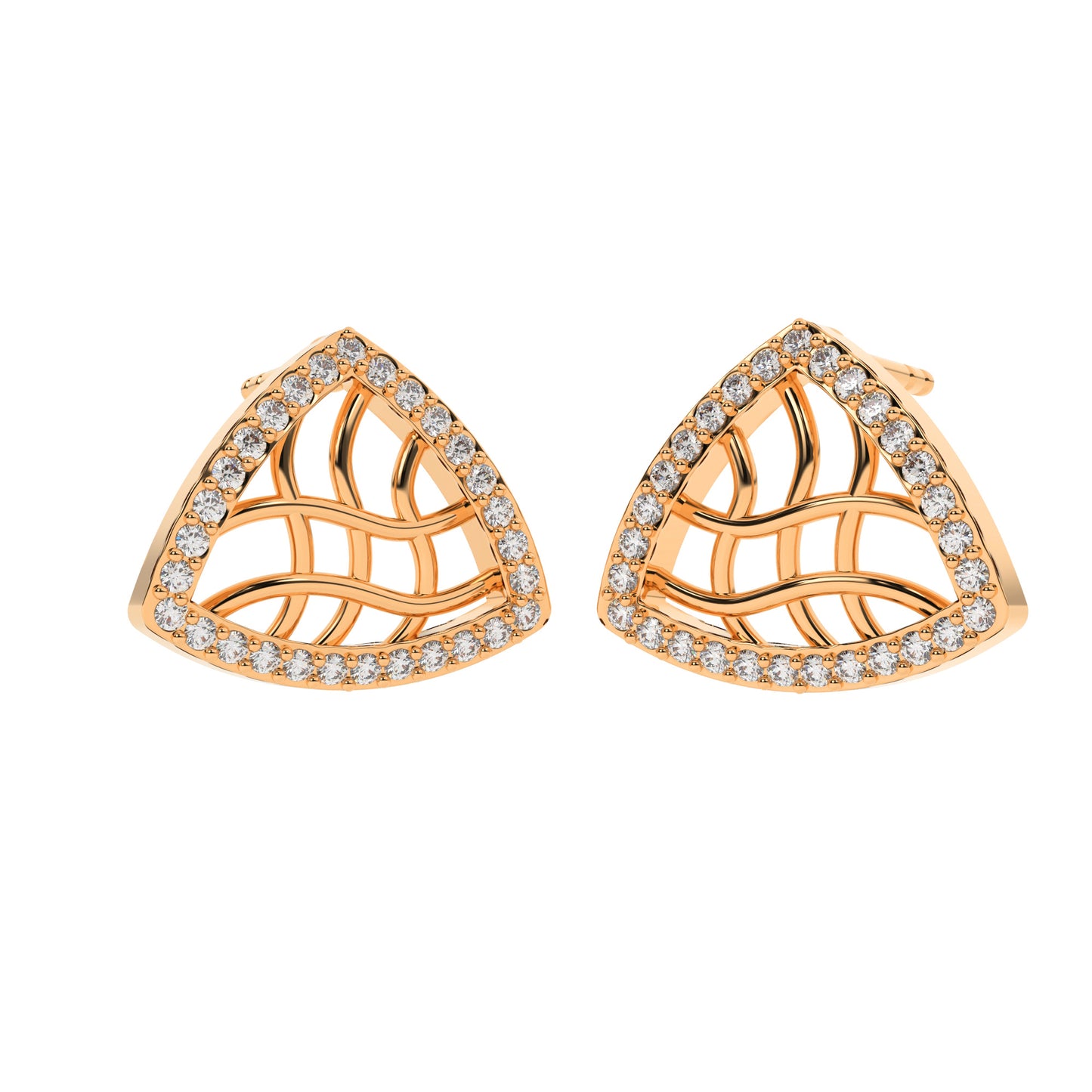 Serene Sunflower Earrings 18K
