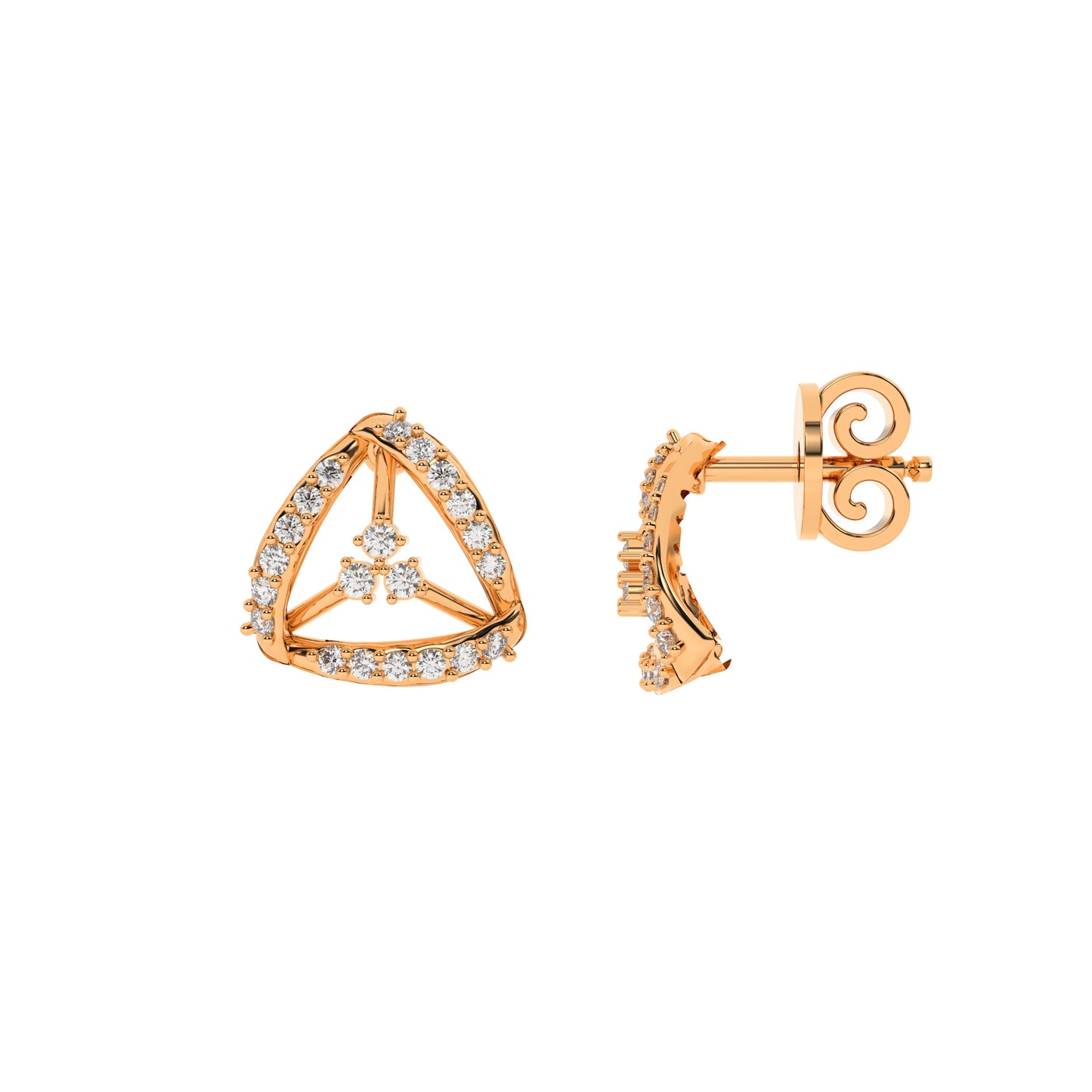 Luminous Lotus Earrings 18K