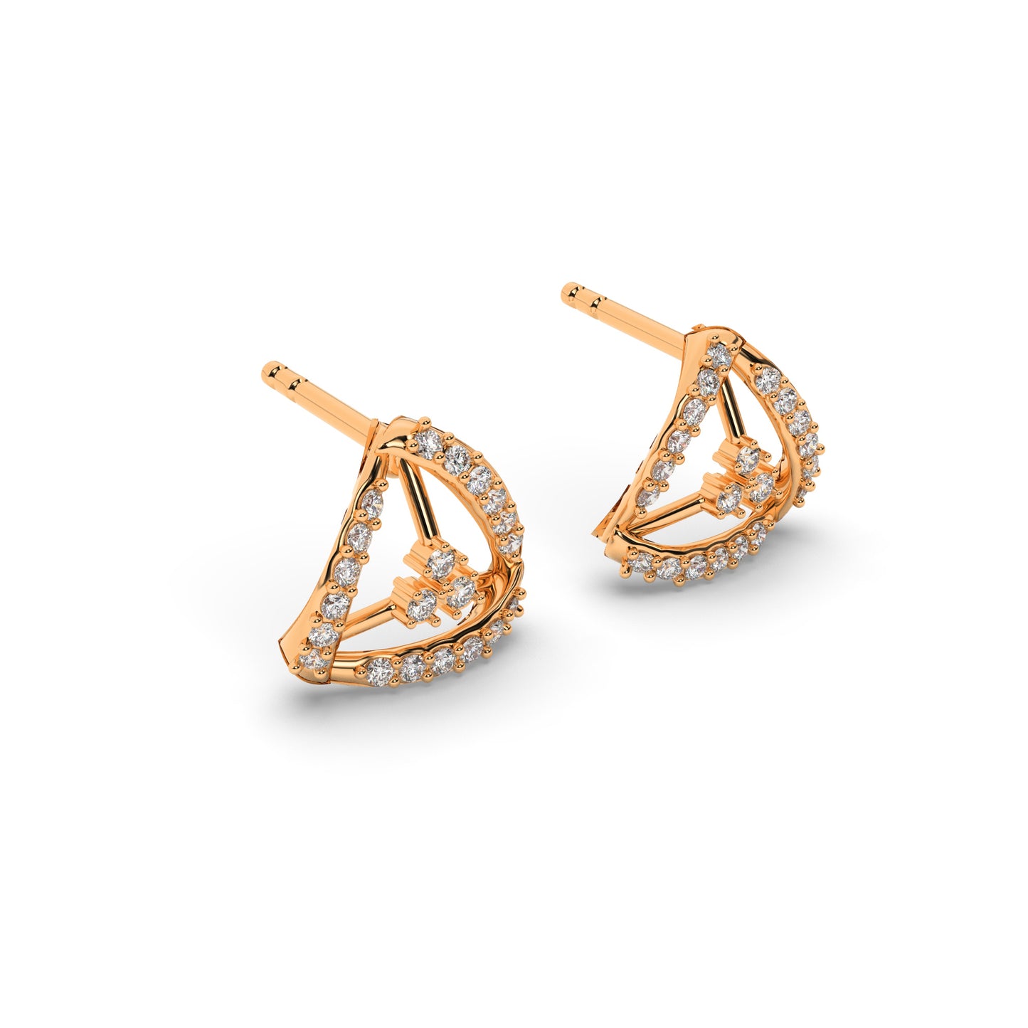 Luminous Lotus Earrings 18K