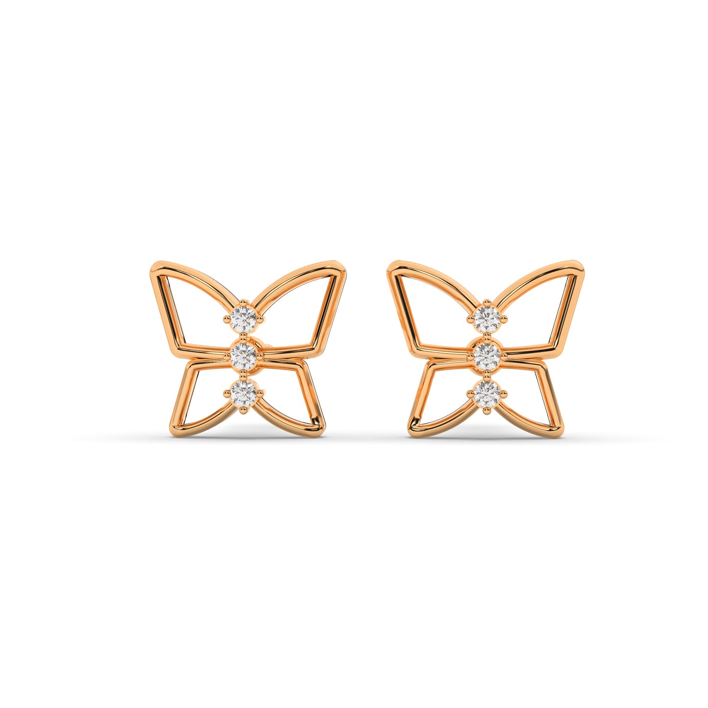 Gilded Gardenia Earrings 18K