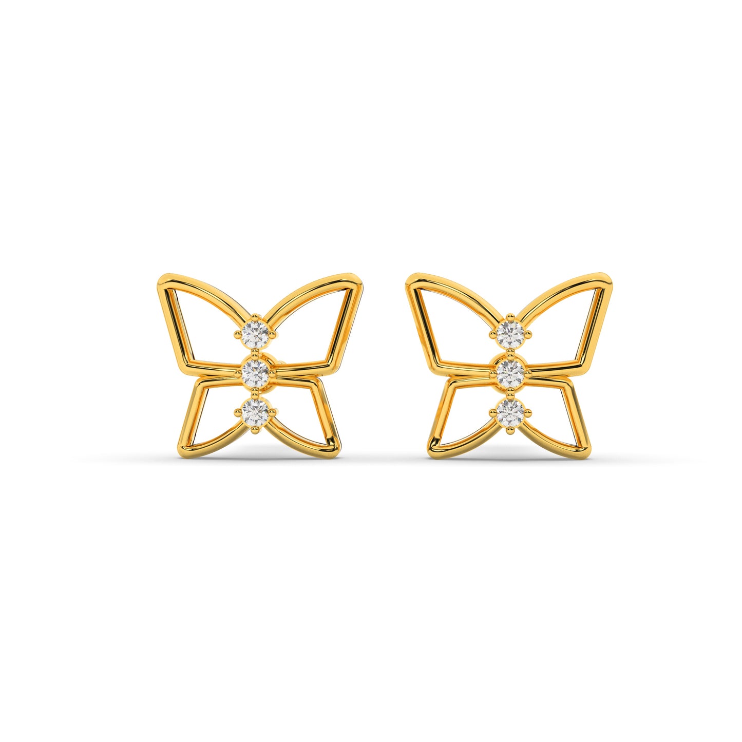 Gilded Gardenia Earrings