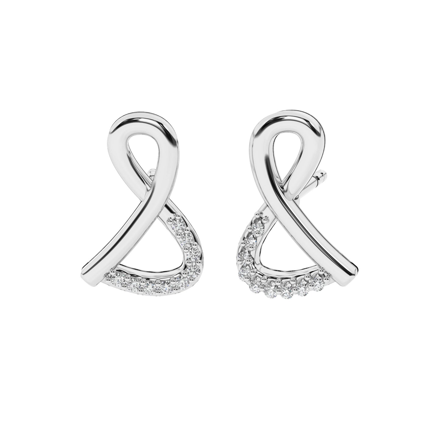 Cosmic Crescent Earrings 18K