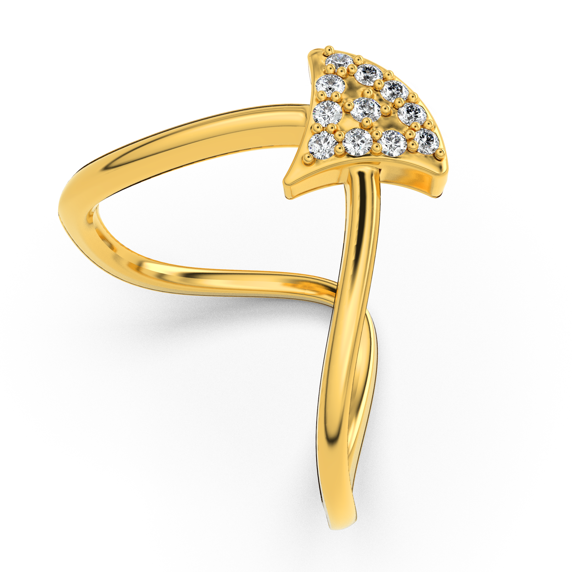 Whispering Seraph 14Kt Diamond Ring
