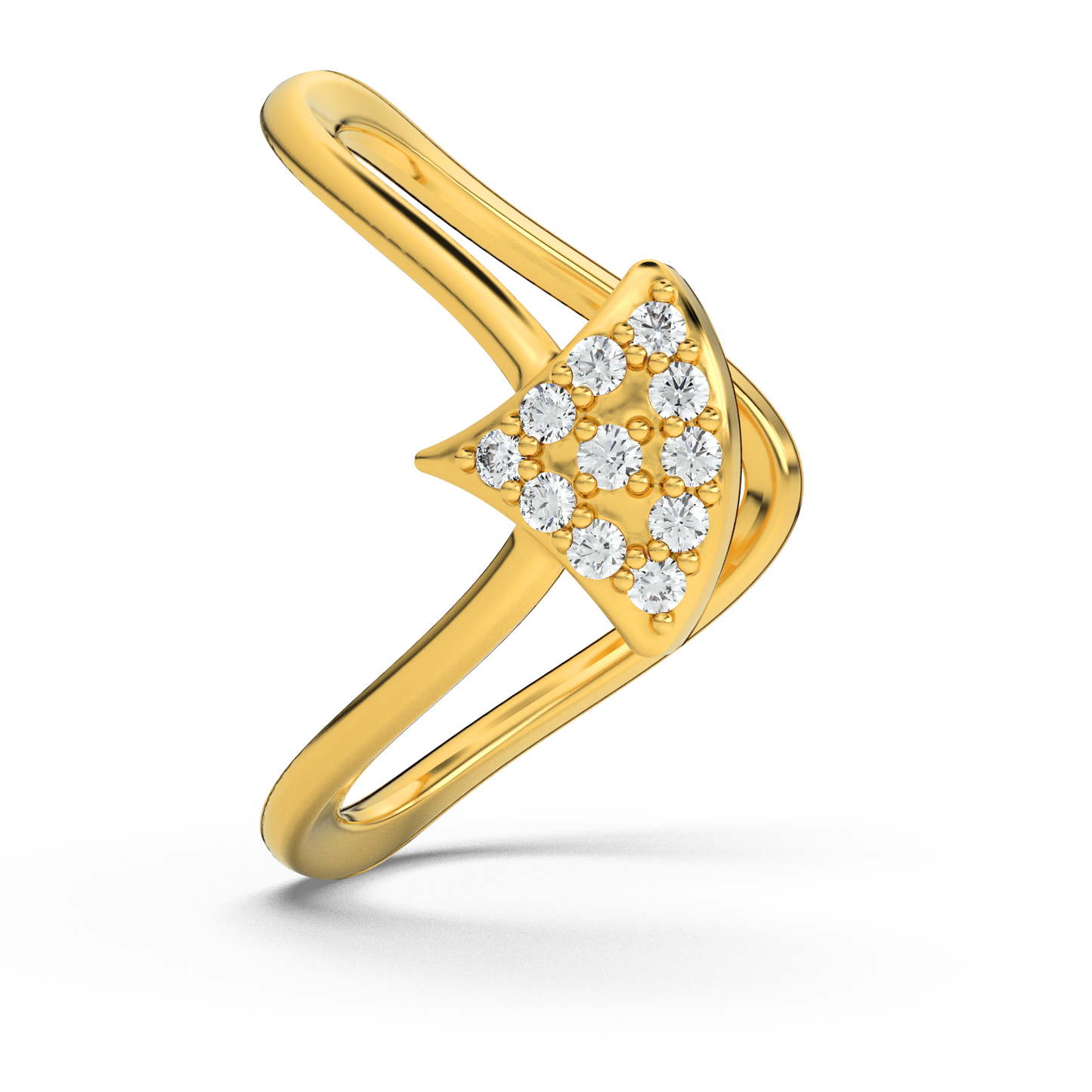 Whispering Seraph 14Kt Diamond Ring