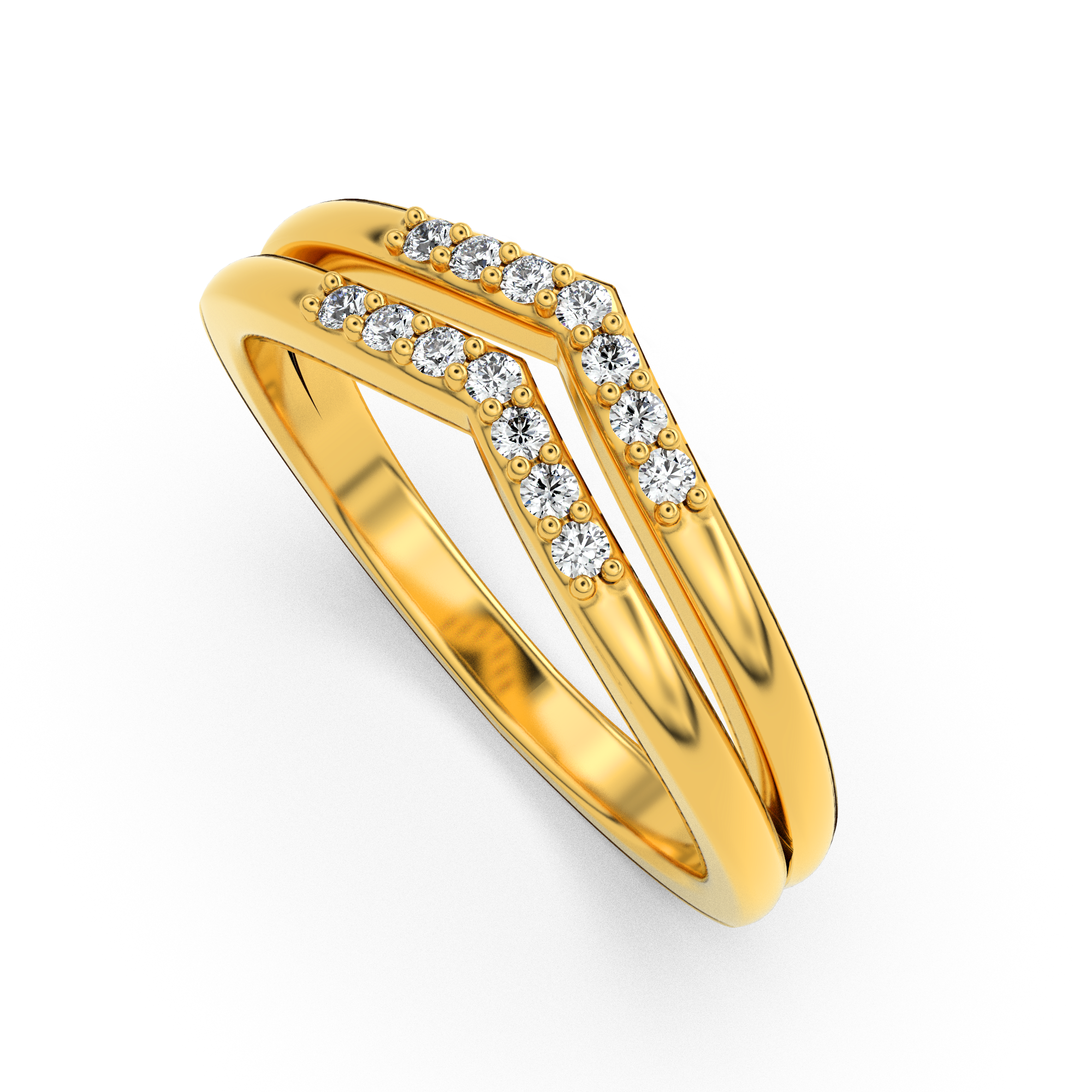 Velvet Radiance 14Kt Diamond Ring