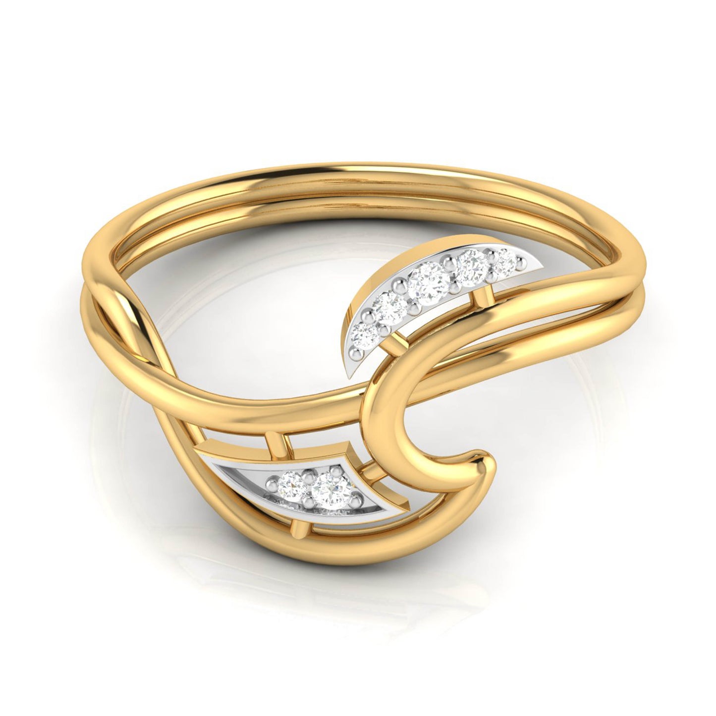 Ember Elegance 14Kt Diamond Ring