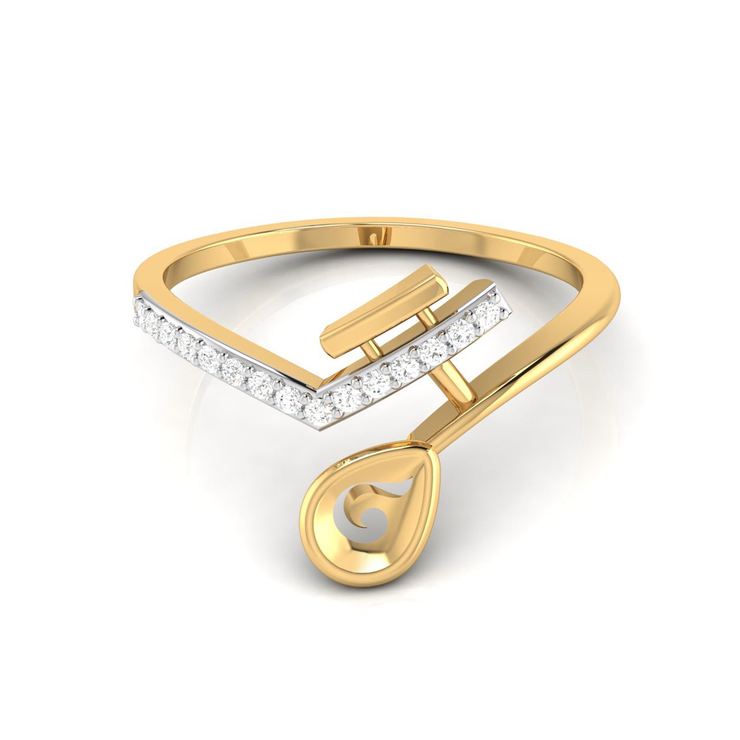 Ethereal Equinox Elegance 14Kt Diamond Ring