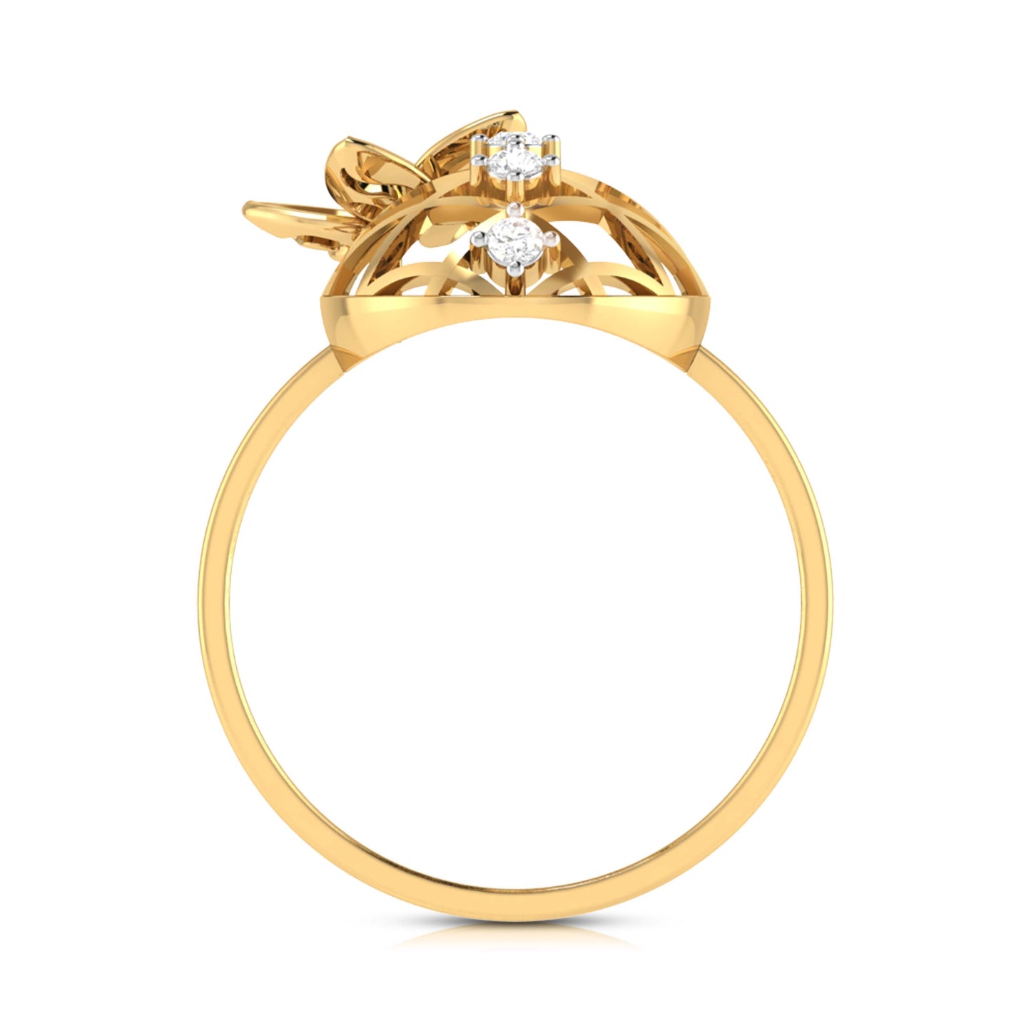 Blushing Bloom Bouquet 18Kt Diamond Ring