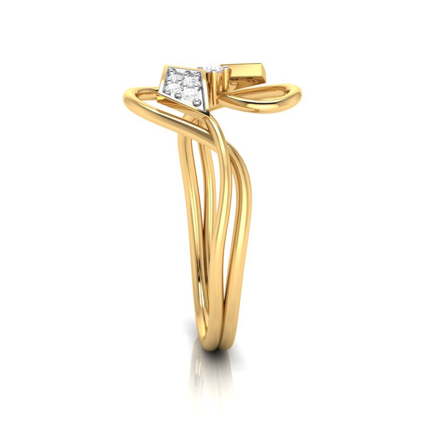 Diamond Dewfall Drift 18Kt Diamond Ring