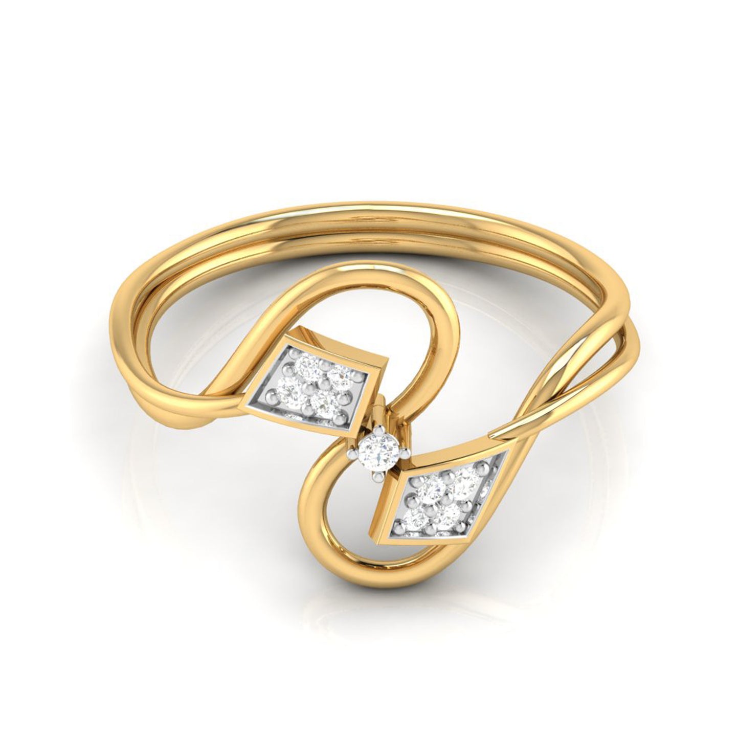 Diamond Dewfall Drift 18Kt Diamond Ring