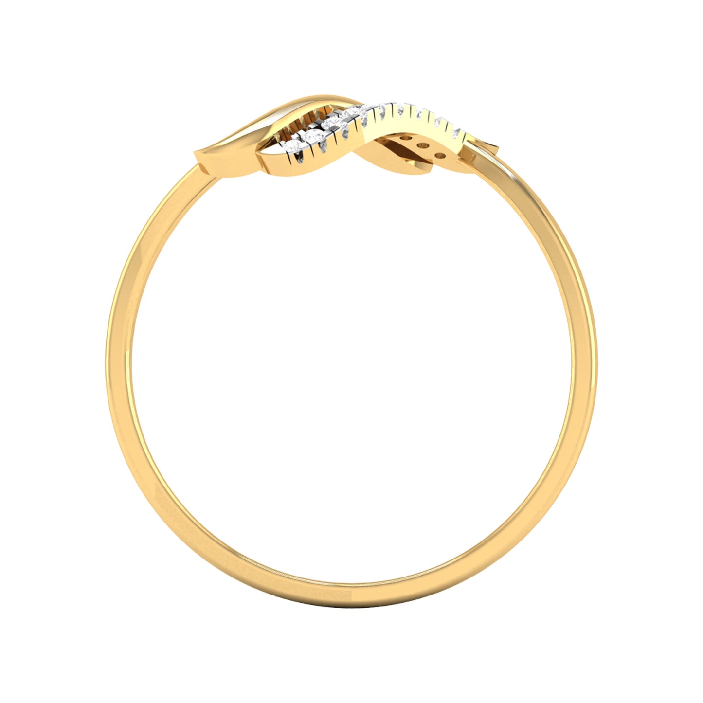 Regal Riverstone Radiance 14Kt Diamond Ring