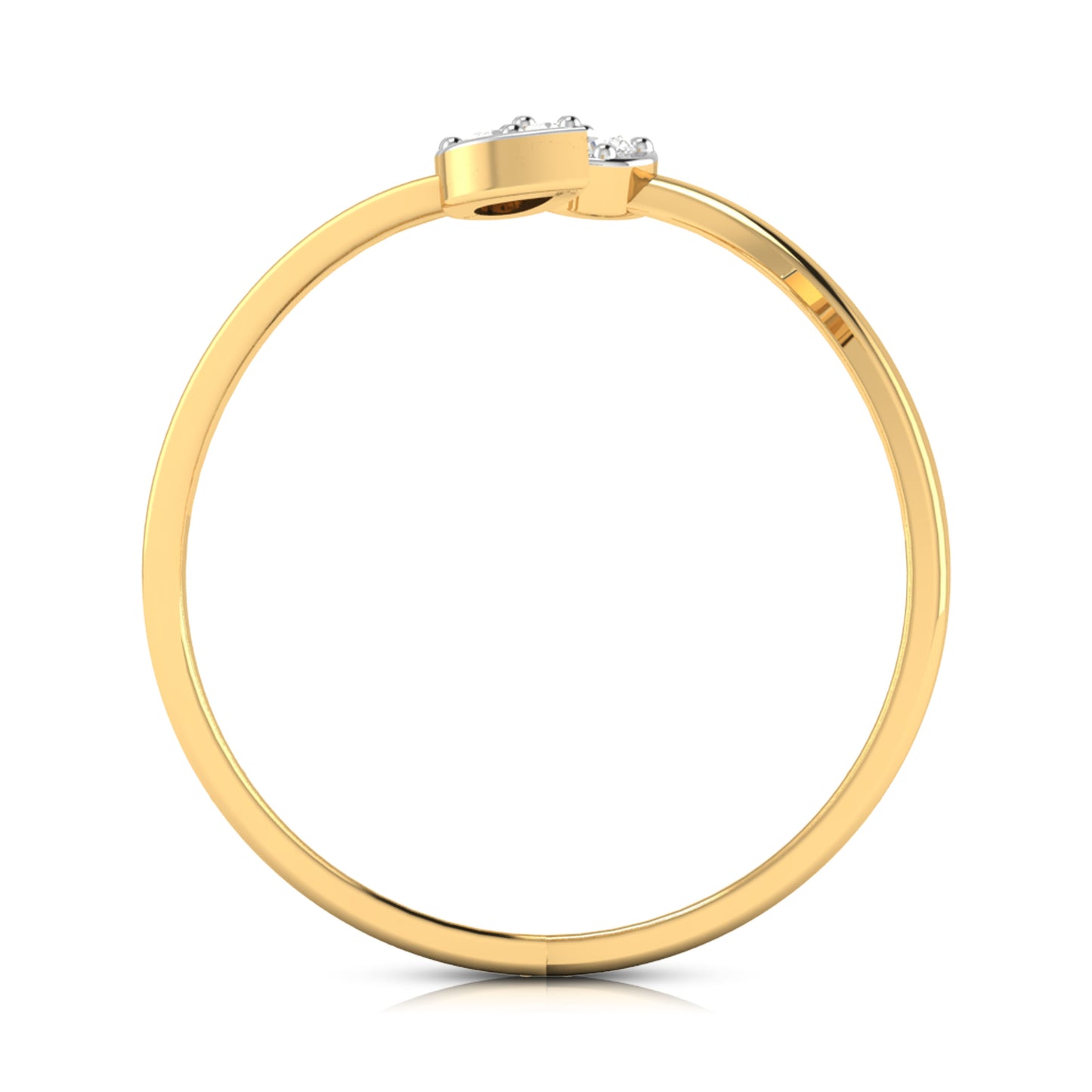 Prismatic Pinnacle 14Kt Diamond Ring