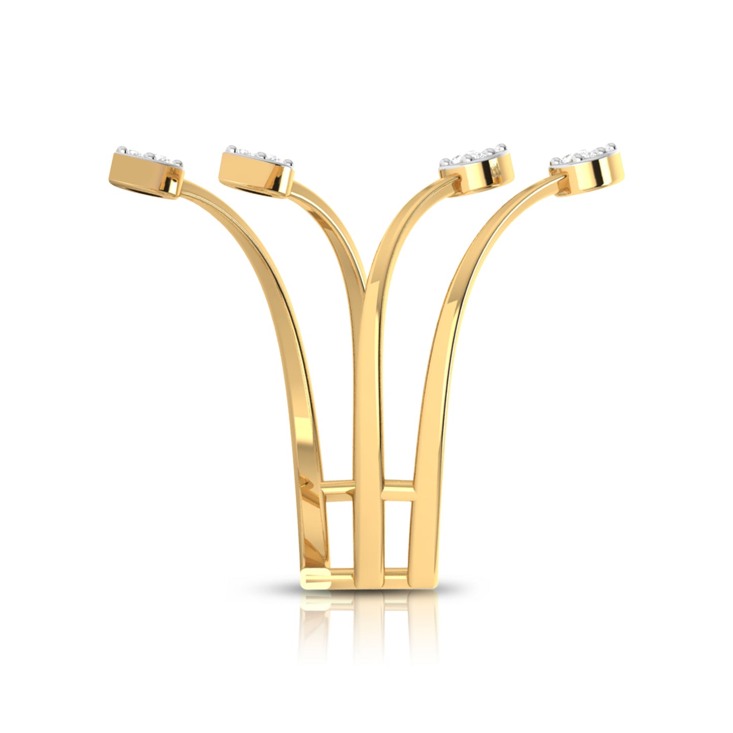 Prismatic Pinnacle 14Kt Diamond Ring