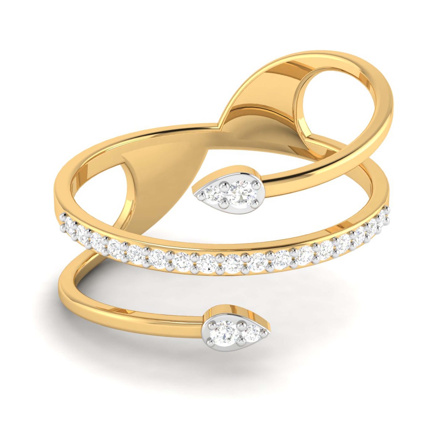 Enchanted Emberglow Eternal 14Kt Diamond Ring