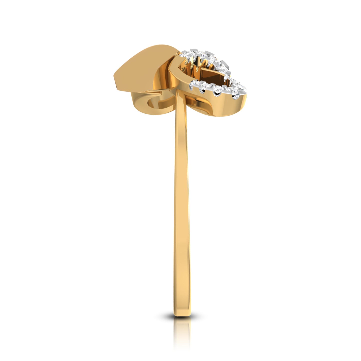 Gilded Grace Gratitude 14Kt Diamond Ring