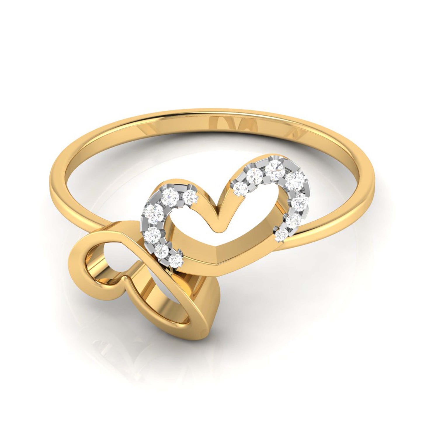 Gilded Grace Gratitude 14Kt Diamond Ring