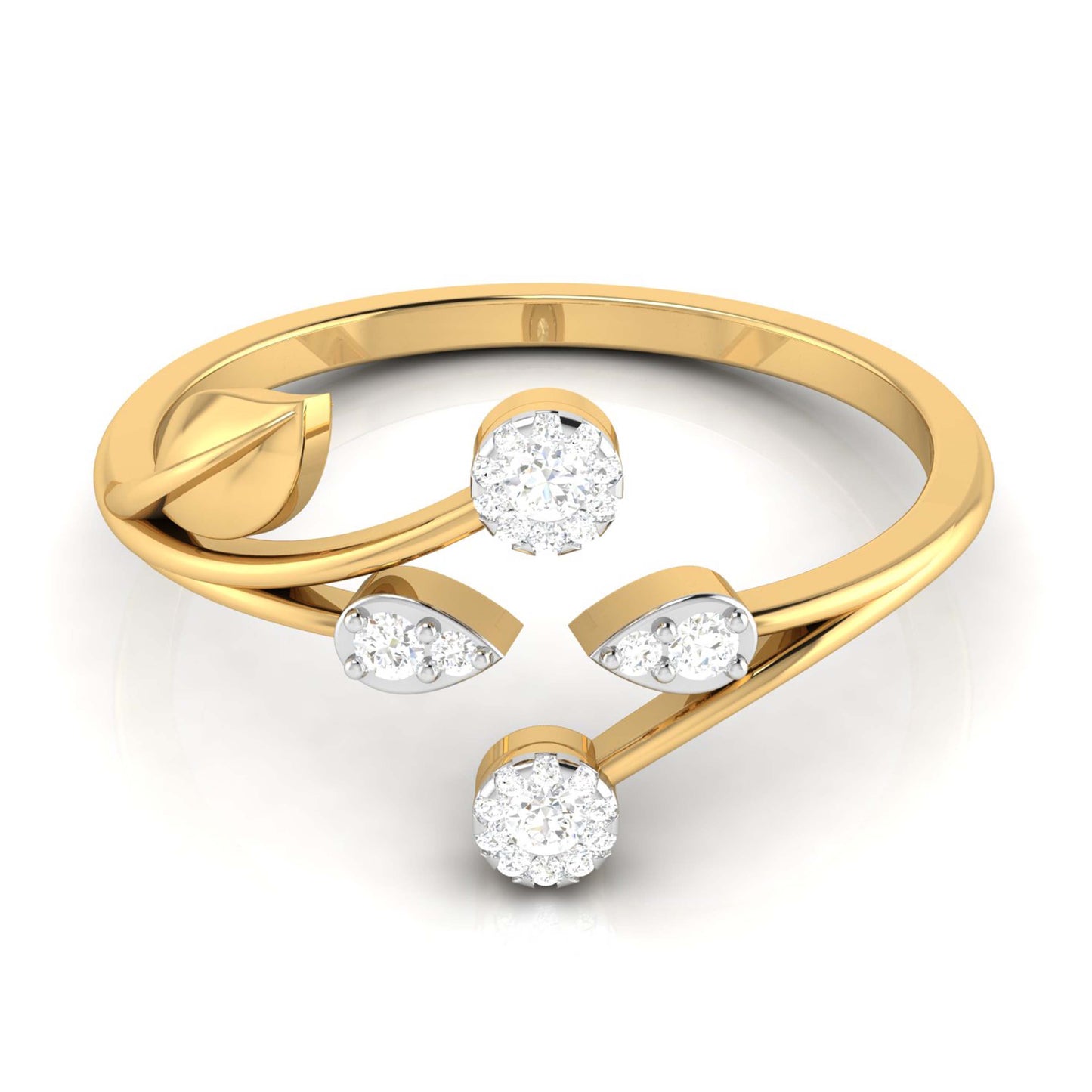 Ember Embrace Eternal Flame 18Kt Diamond Ring