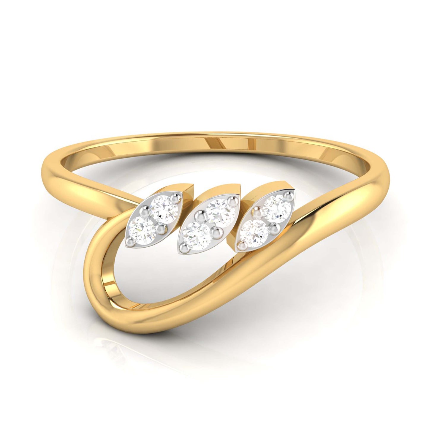 Whispering Waterside Wonders 14Kt Diamond Ring