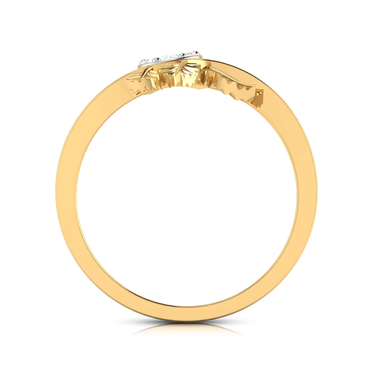 Celestial Citrine Splendor 14Kt Diamond Ring