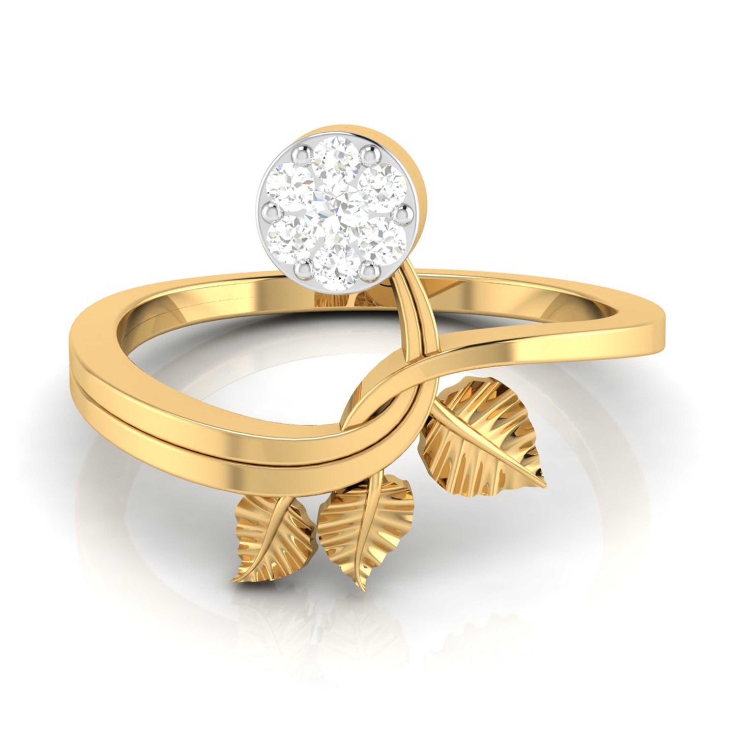 Celestial Citrine Splendor 14Kt Diamond Ring