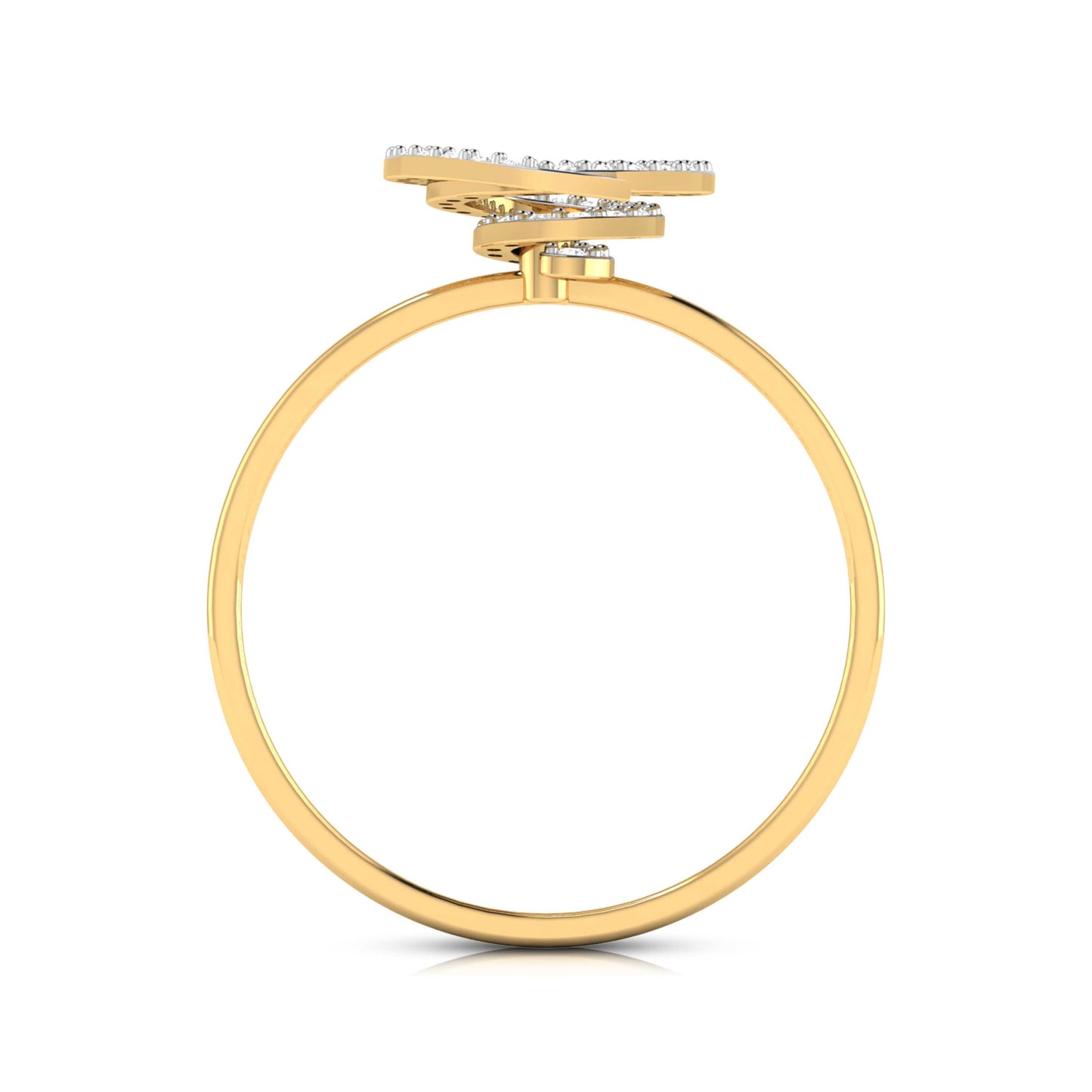 Radiant Rose Quartz Radiance 14Kt Diamond Ring