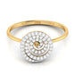 Radiant Rose Quartz Radiance 14Kt Diamond Ring