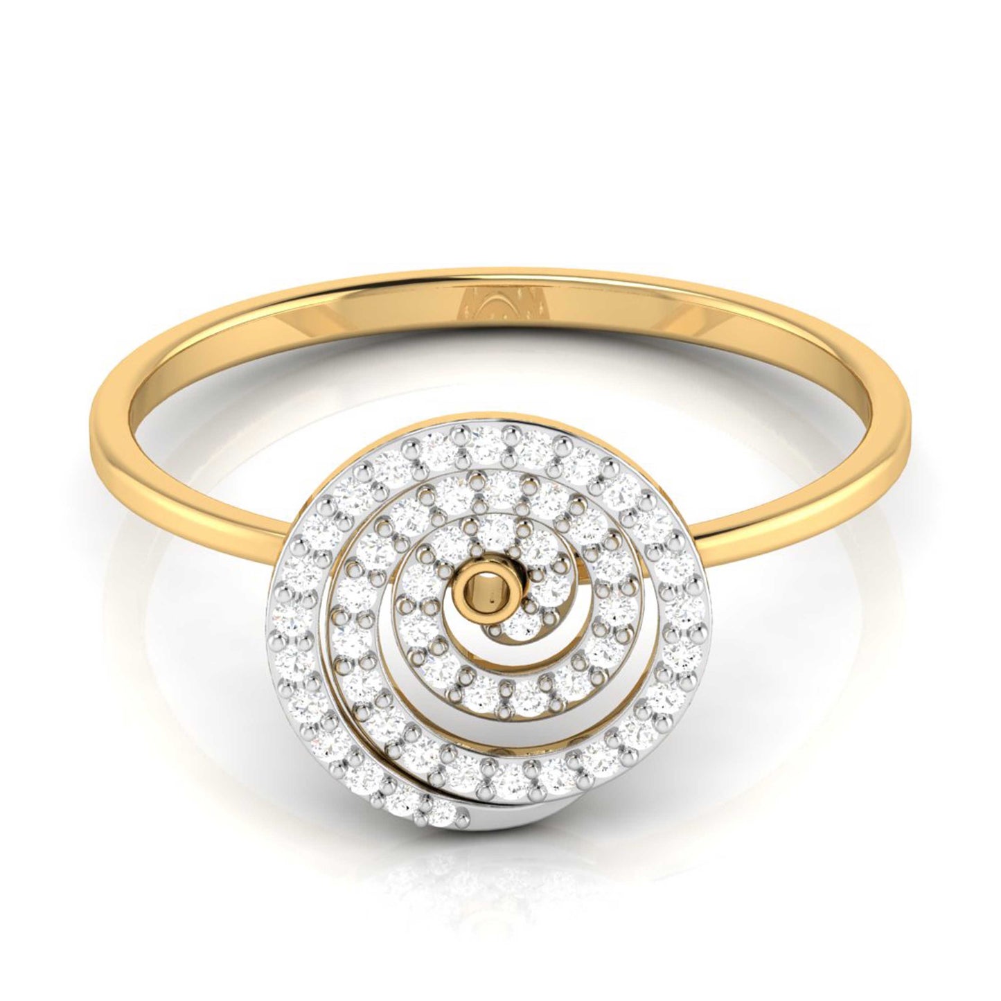 Radiant Rose Quartz Radiance 14Kt Diamond Ring