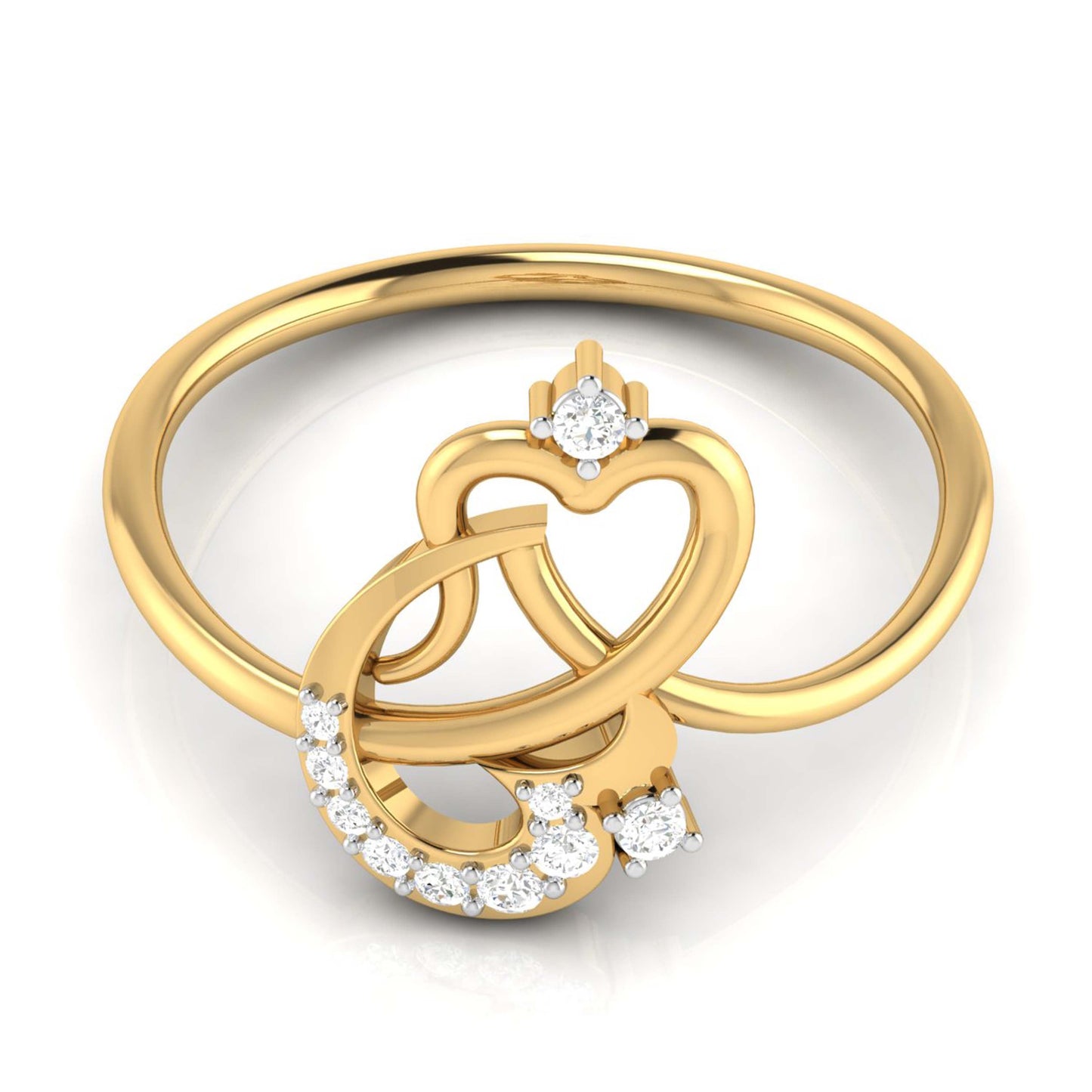 Moonlit Melody 18Kt Diamond Ring