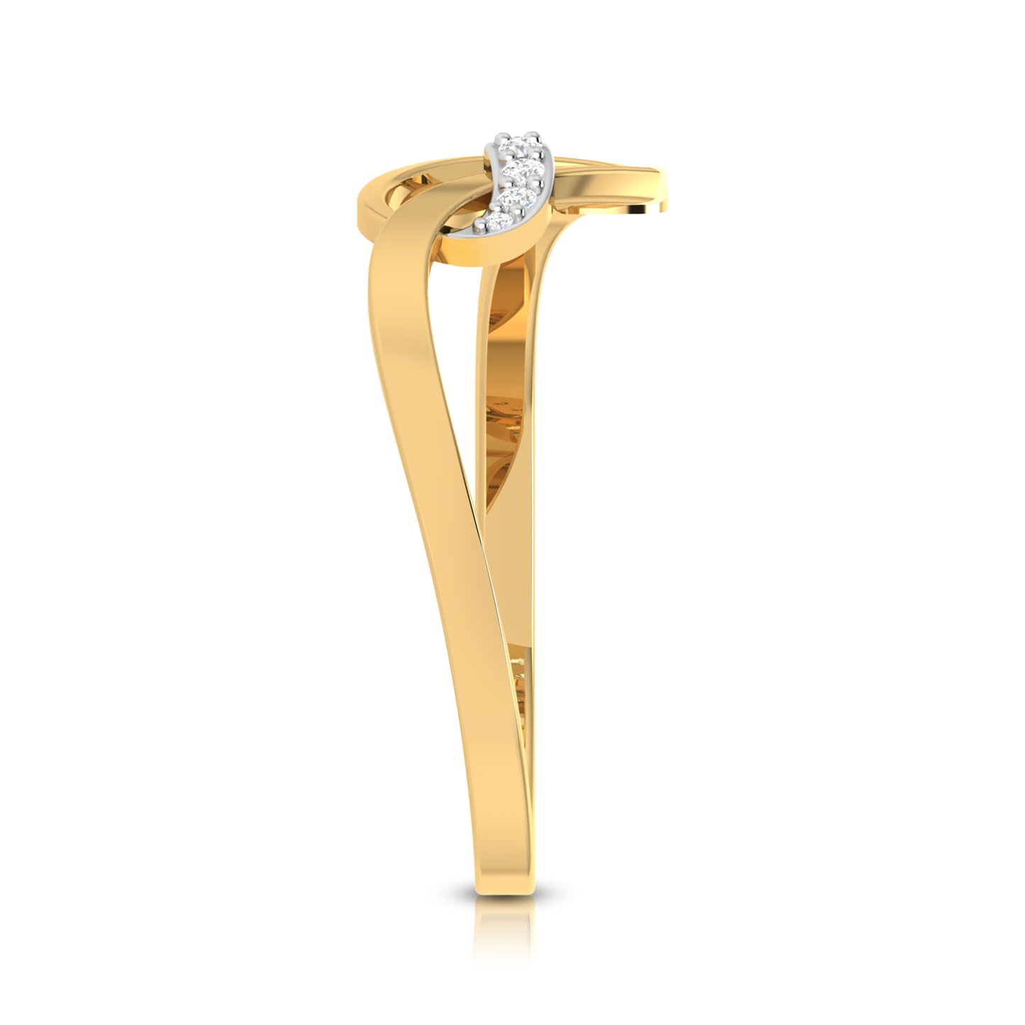 Ember Embrace 14Kt Diamond Ring